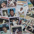 Old Baseball Cards Royalty Free Stock Photo