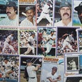 Old Baseball Cards Royalty Free Stock Photo