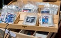 Old baseball cards in plastic bags Royalty Free Stock Photo