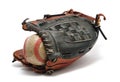 Old Baseball and Glove Royalty Free Stock Photo
