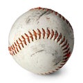 Old baseball isolated Royalty Free Stock Photo