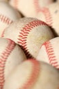 Old Baseball macro 2 Royalty Free Stock Photo