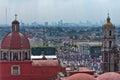 Old  Basilica of Our Lady of Guadalupe in Mexico city Royalty Free Stock Photo