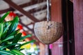 Old basket thai style Home decoration Royalty Free Stock Photo