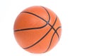 Old basketball basket ball isolate Royalty Free Stock Photo