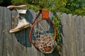 Old Basketball Equipment Royalty Free Stock Photo