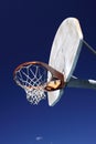 Old basketball hoop Royalty Free Stock Photo