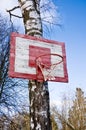 Old Basketball Hoop Royalty Free Stock Photo