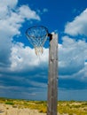 Old basketball hoop. Royalty Free Stock Photo