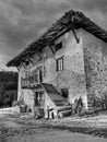 Old basque farm house facade Royalty Free Stock Photo