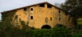 Old Basque hamlet with heraldic shield