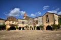 The old bastide of Monpazier, Dordogne, France