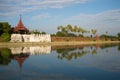 Old Bastion and a defensive wall of the Old city. Mandalay, Myanmar