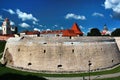 Old bastion and fortification walls in Vilnius, Lithuania