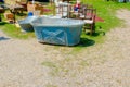 Old bathtub at Flea market Royalty Free Stock Photo