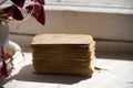 Old and battered deck of cards