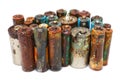 Old battery leak Royalty Free Stock Photo