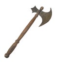 Old battle axe isolated. Royalty Free Stock Photo