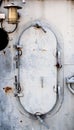 Old battleship door Royalty Free Stock Photo