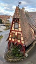Old Bavarian house in Rothenburg ob der Tauber, Germany