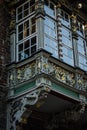 Old bay window in lubeck Royalty Free Stock Photo