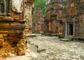Old bayon temple in cambodia Royalty Free Stock Photo