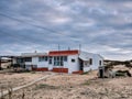 Old beach house. Faro, Portugal. Royalty Free Stock Photo