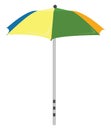 Old beach umbrella, icon Royalty Free Stock Photo