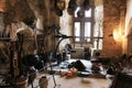 Inside an old Castle in Vianden, Luxembourg on the hill