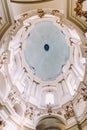 Old beautiful christian church interior close up Royalty Free Stock Photo