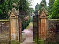 Old, beautiful gate leading to the garden