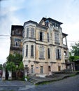 The old beautiful mansion of the Hofmeister in Sukhum Royalty Free Stock Photo