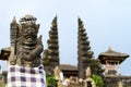 Old beautiful stone Balinese statue