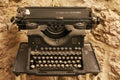 Old and beautiful vintage Olivetti typewriter Royalty Free Stock Photo
