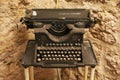 Old and beautiful vintage Olivetti typewriter Royalty Free Stock Photo