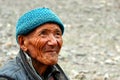 Old bedouin man from Ladakh (India) Royalty Free Stock Photo