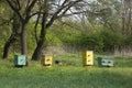 Old bee-garden. Beekeeping Royalty Free Stock Photo