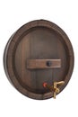 Old beer barrel with spigot Royalty Free Stock Photo
