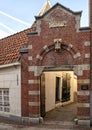 The old Beginjnesloot gate to the Begijnhof, Amsterdam, The Netherlands Royalty Free Stock Photo