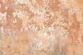 Old beige chipped wall texture background in Italy Royalty Free Stock Photo