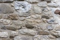 Old beige stone wall background texture Royalty Free Stock Photo