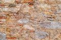 Old beige stone wall background texture close up Royalty Free Stock Photo