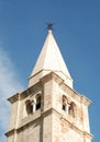 Old belfry tower in Caorle city Royalty Free Stock Photo