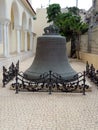 An old bell at old church,it& x27;s name Sna Saba church in alexandria