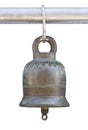 Old bell isolated on white background Royalty Free Stock Photo