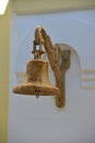 Old bell at railway station Royalty Free Stock Photo