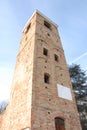 Bell tower in Santa Vittoria of Alba, Piedmont - Italy Royalty Free Stock Photo