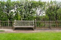 Old bench in a park Royalty Free Stock Photo