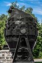 Old Bessemer converter at a closed down steel mill in Sweden