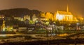 Old Beyenburg in Wuppertal at night, Germany. Royalty Free Stock Photo